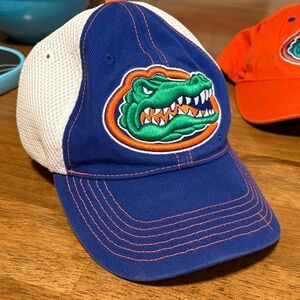 Blue and White Kids Cap with Gator Logo